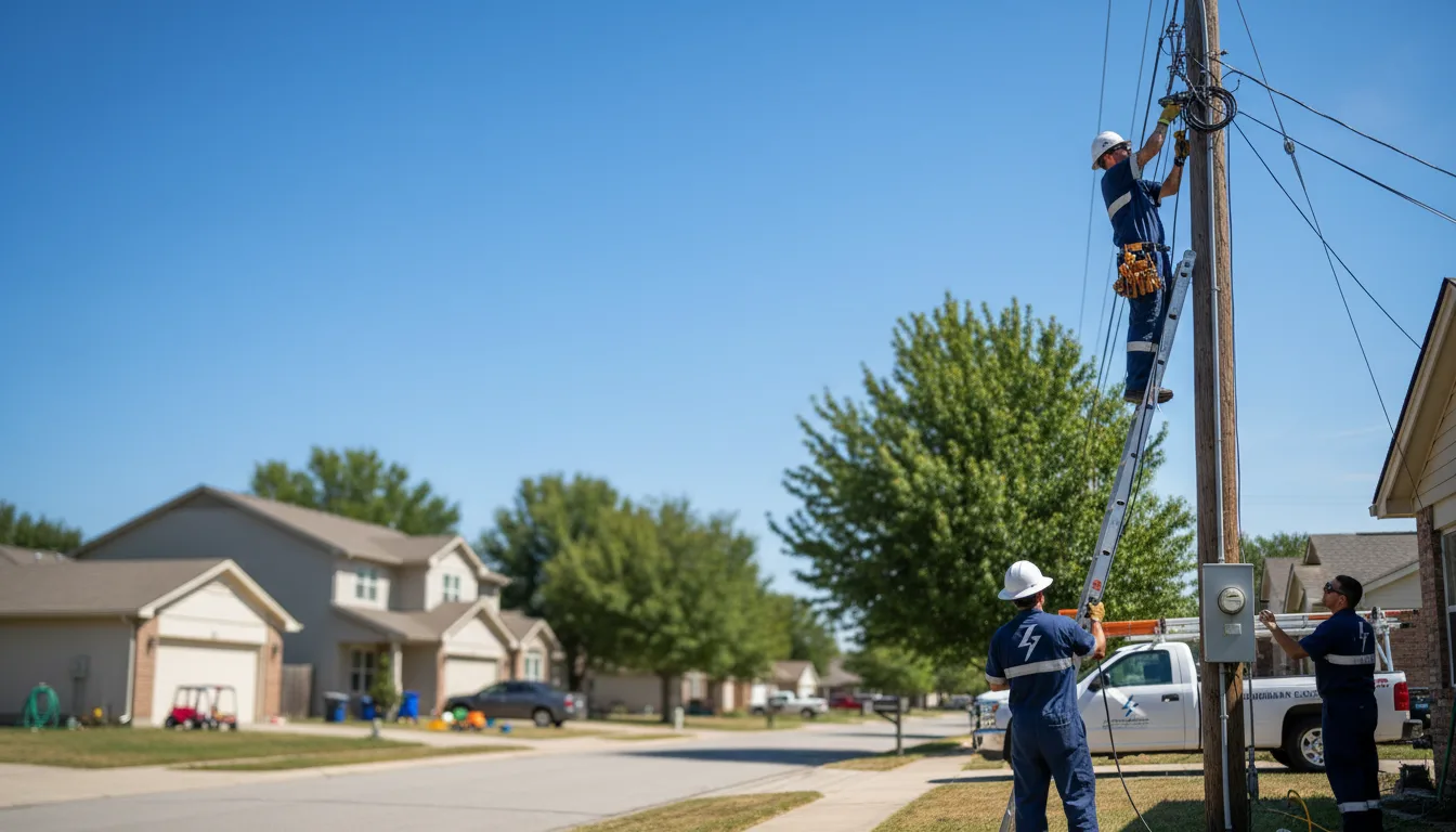 Residential electrician providing installation services in Wayland, MO